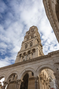 Low angle view of historical building against sky