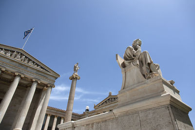 Low angle view of academy of athens