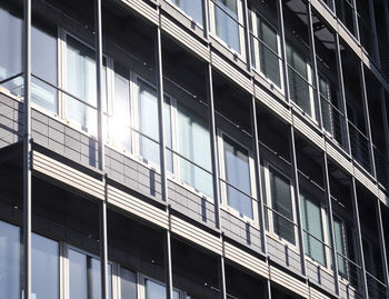 Low angle view of modern building in city
