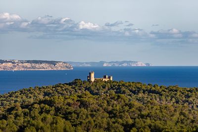 Scenic view of castle against sky