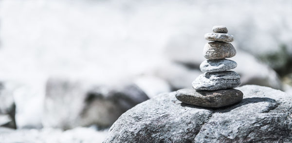 Close-up of rocks on rock