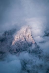 Aerial view of clouds in sky