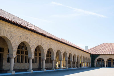 Low angle view of historic building against sky