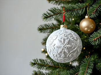 Close-up of christmas decorations