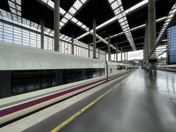 Train standing on platform