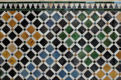 Full frame shot of tiled wall