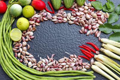 Close-up of multi colored fruits