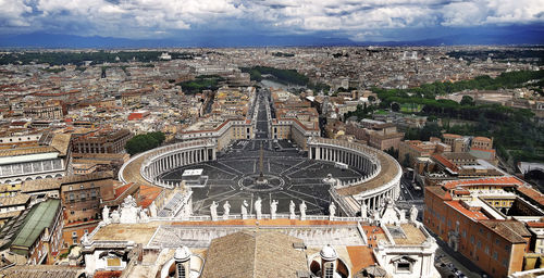 High angle view of st. peter's square