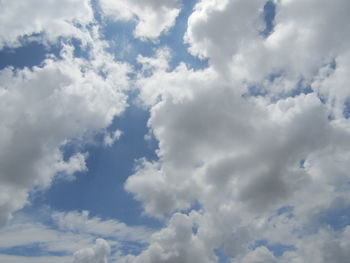 Low angle view of clouds in sky