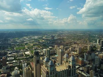 High angle view of cityscape