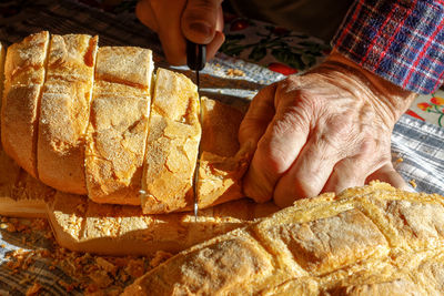 Close-up of hands