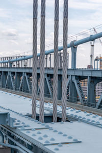 Bridge against sky in city in philadelphia