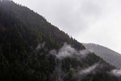Low angle view of mountain against sky