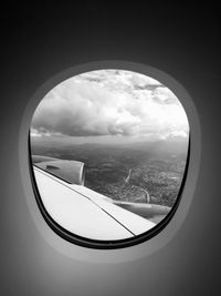 Aerial view of clouds