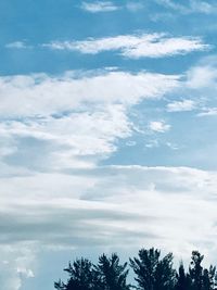 Low angle view of clouds in sky