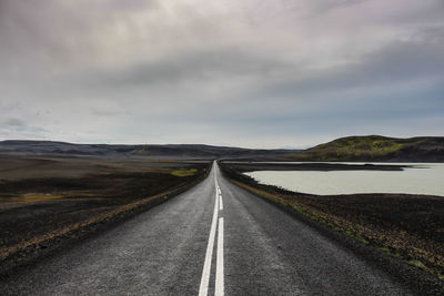 Road passing through rural landscape