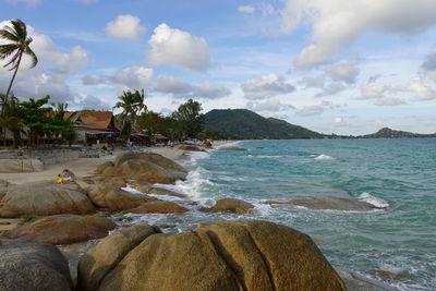 Scenic view of sea against sky