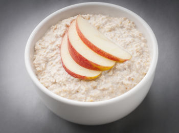 Close-up of breakfast served on table