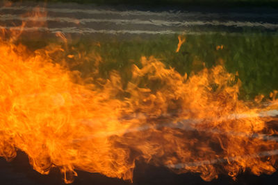 Close-up of fire crackers at night