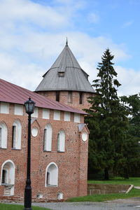 Exterior of historic building against sky