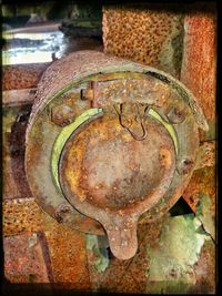 Close-up of rusty metal