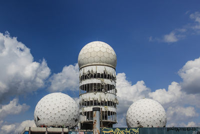 Low angle view of building against sky