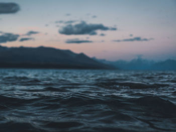 Sea against sky during sunset