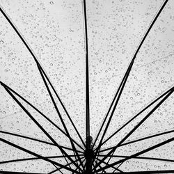 Full frame shot of raindrops on windshield