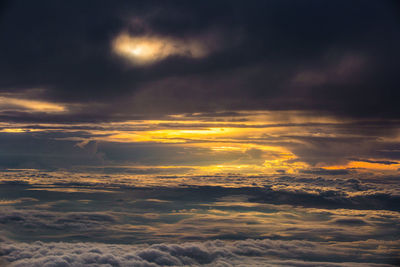 Scenic view of cloudscape during sunset