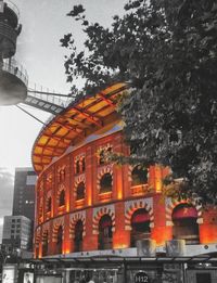 Low angle view of building against sky