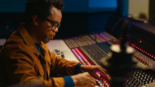 Man playing piano