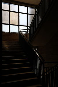 Low angle view of staircase in building