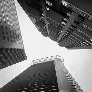 Low angle view of buildings against sky