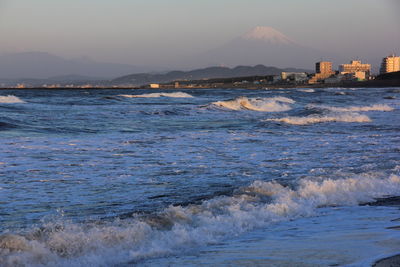 Scenic view of sea against sky