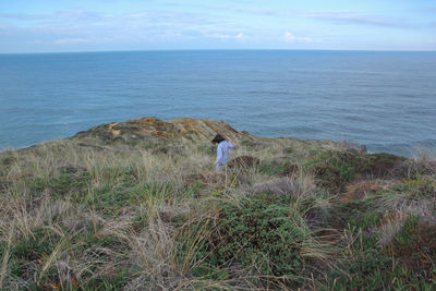 Scenic view of sea against sky