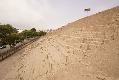 Panoramic view of beach against sky