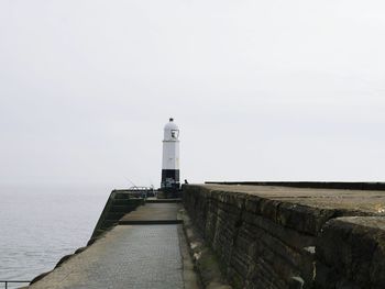 Lighthouse on sea