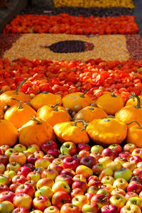 Various fruits for sale at market stall