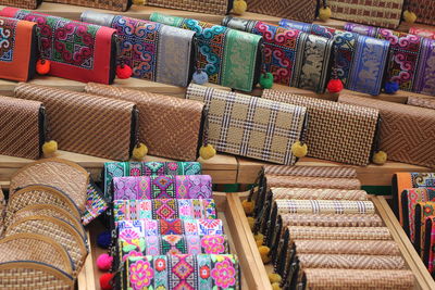 Multi colored for sale at market stall