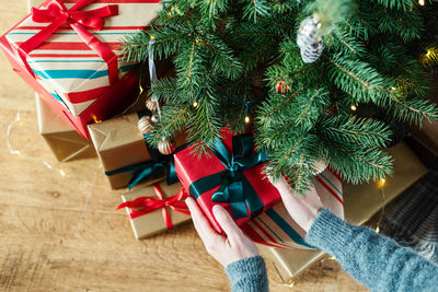 Close-up of christmas decorations