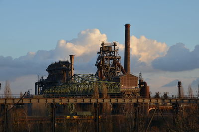 Factory against sky