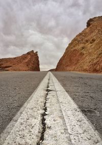 Road against sky