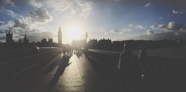 Panoramic view of city against sky