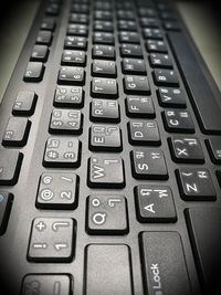 Close-up of computer keyboard
