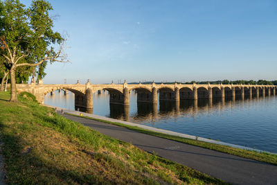 The market street bridge in harrisburg, pennsylvania.