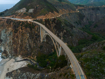 High angle view of bridge