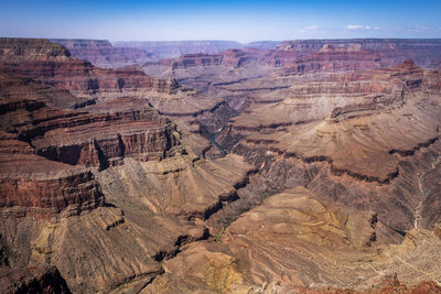 Aerial view of dramatic landscape