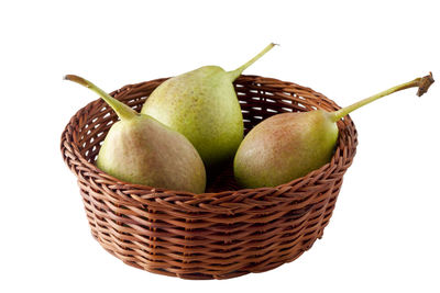 Close-up of apples in basket