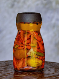 Close-up of drink on table