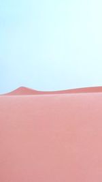 Scenic view of desert against clear sky